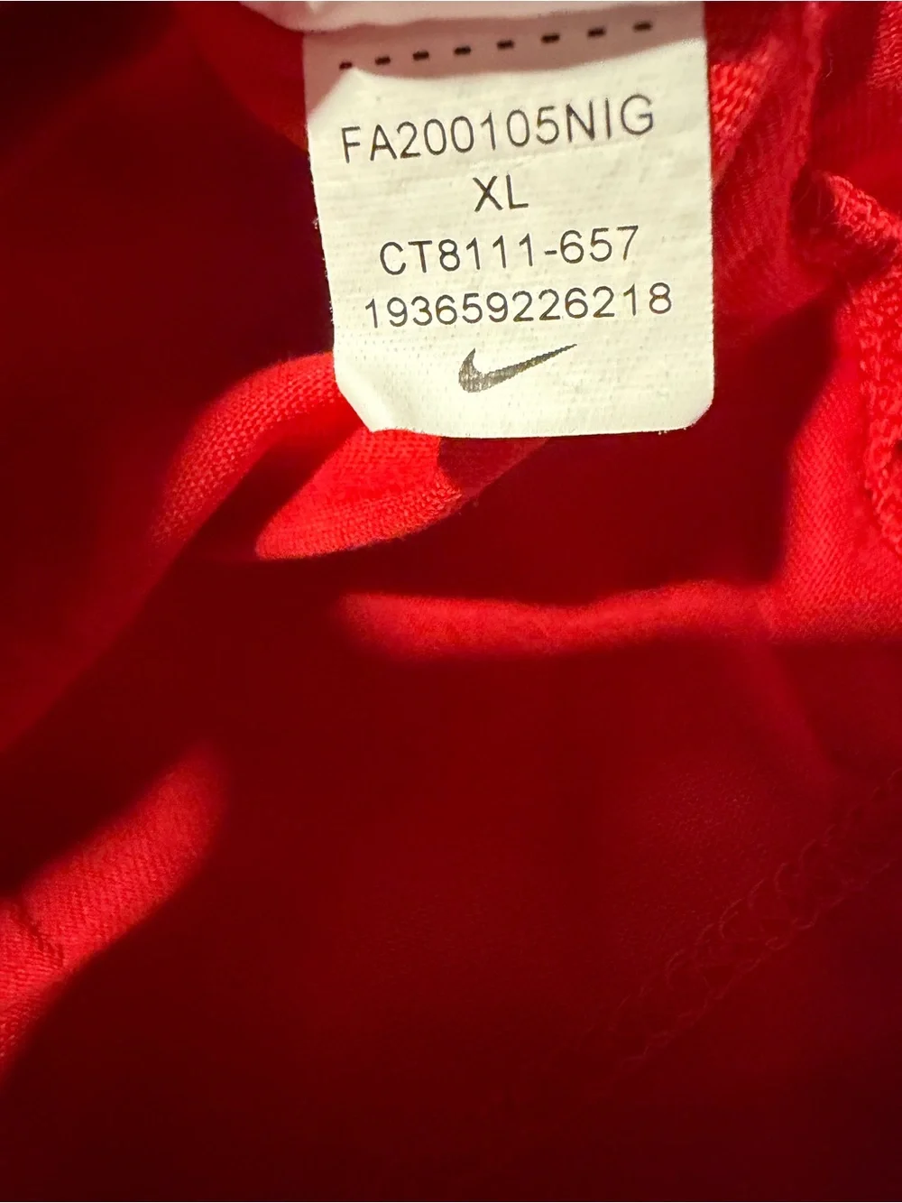 Nike Red Ohio State Football Tee with Logo size XL